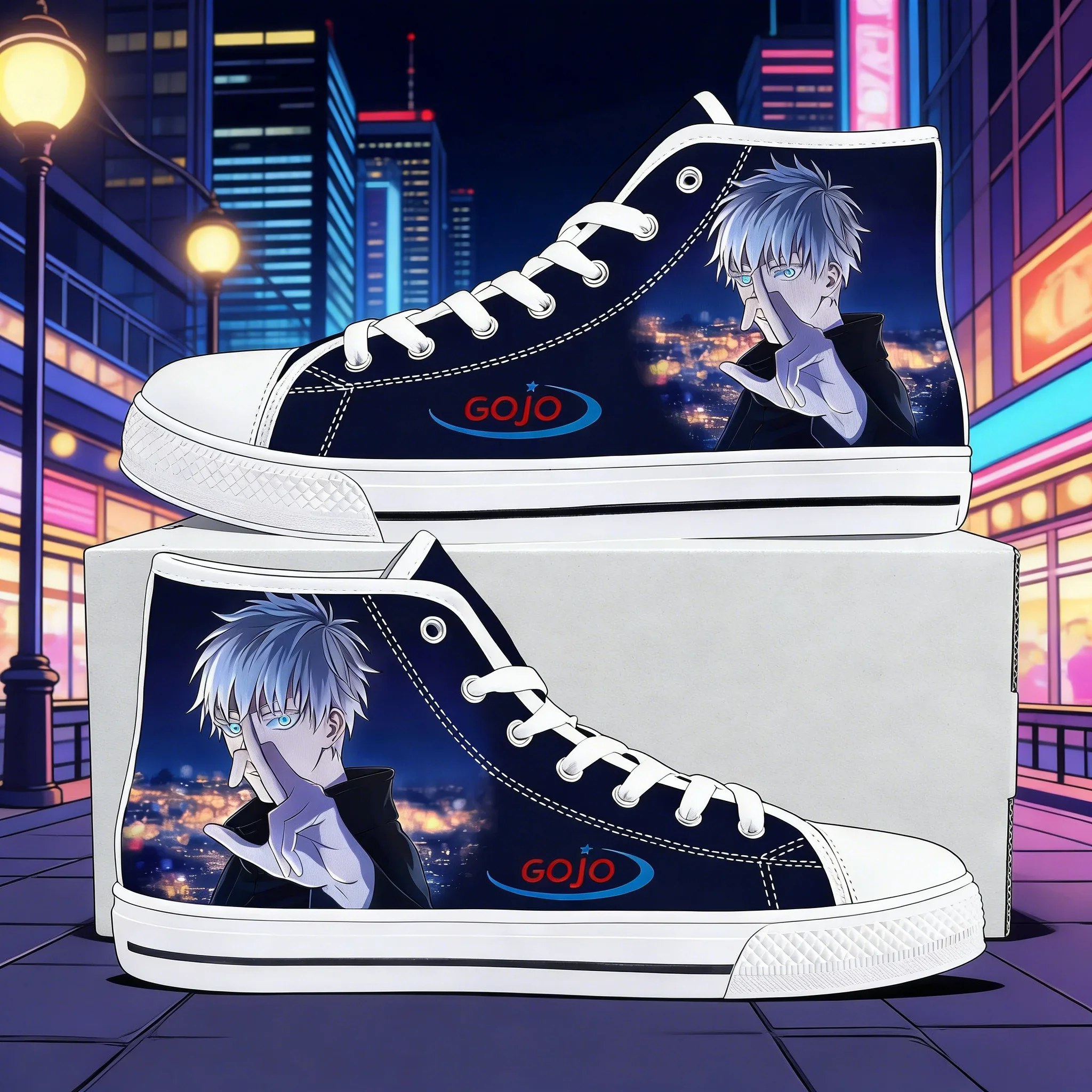 Adult High Quality Custom Made Satoru Gojo High Top Canvas Sneakers for Mens Womens Teenager Casual Fashion Patterns
Adult High Quality Custom Made Satoru Gojo High Top Canvas Sneakers for Mens Womens Teenager Casual Fashion Patterns