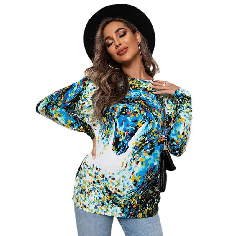 Print Sweater For Women Pullover Fall Full Sleeves O-Neck Jumper Knitted Pull Femme Tops Ladies Causal Knitwear Streetwear Shirt
Print Sweater For Women Pullover Fall Full Sleeves O-Neck Jumper Knitted Pull Femme Tops Ladies Causal Knitwear Streetwear Shirt