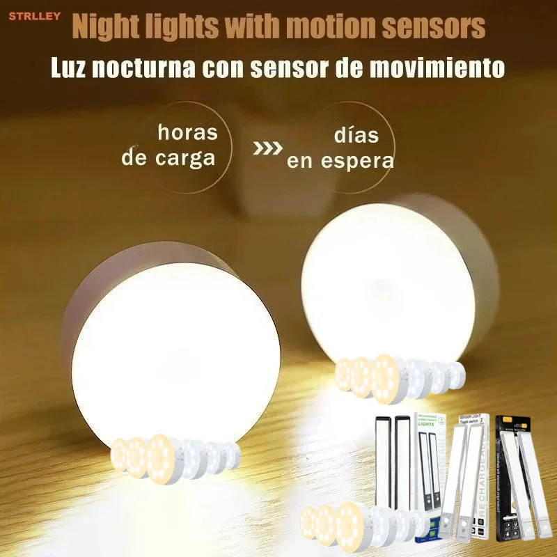 LED Smart Cabinet Lights with Human Body Sensor Emergency Automatic Lights USB Rechargeable Wireless Magnetic Suction Room Decor
LED Smart Cabinet Lights with Human Body Sensor Emergency Automatic Lights USB Rechargeable Wireless Magnetic Suction Room Decor
