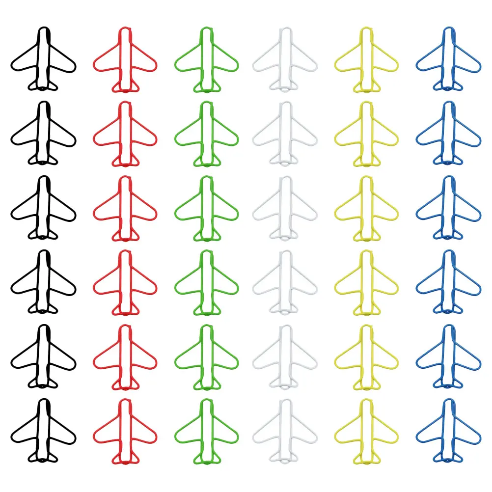 70 Pcs Colored Airplane Paper Clips Decorative Stationery Office Supplies Cute Shaped Novelty Bookmarks Practical Tools
70 Pcs Colored Airplane Paper Clips Decorative Stationery Office Supplies Cute Shaped Novelty Bookmarks Practical Tools