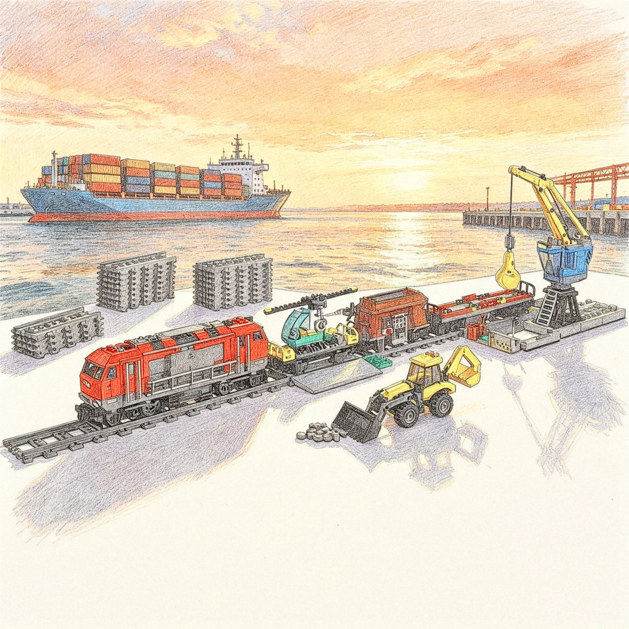 High-quality building blocks creative mini MOC city series ferry train speedboat building blocks educational gift toys
High-quality building blocks creative mini MOC city series ferry train speedboat building blocks educational gift toys