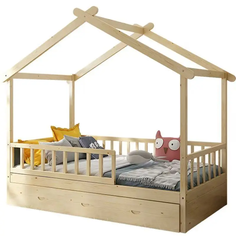 !@Contemporary Montessori Frame Design Kids Bed Wooden Kids Bed With Cribs and Drawers Storage
!@Contemporary Montessori Frame Design Kids Bed Wooden Kids Bed With Cribs and Drawers Storage