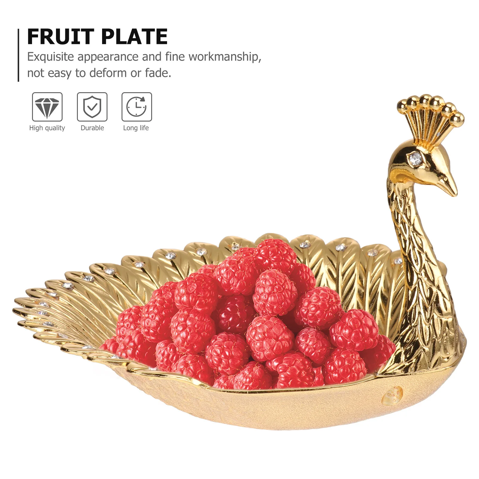 1Pcs Zinc Alloy Golden Fruit Tray Creative Design Polished Edges Suitable for Home Dining Room Kitchen Desktop Storage
1Pcs Zinc Alloy Golden Fruit Tray Creative Design Polished Edges Suitable for Home Dining Room Kitchen Desktop Storage