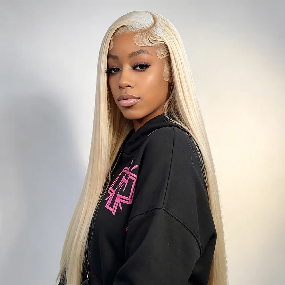 613 Blonde Straight 13x4 Lace Front Wig For Women Pre Plucked 13x6 HD Transparent Lace Frontal Human Hair Wigs Brazilian 40 46 Inch
613 Blonde Straight 13x4 Lace Front Wig For Women Pre Plucked 13x6 HD Transparent Lace Frontal Human Hair Wigs Brazilian 40 46 Inch