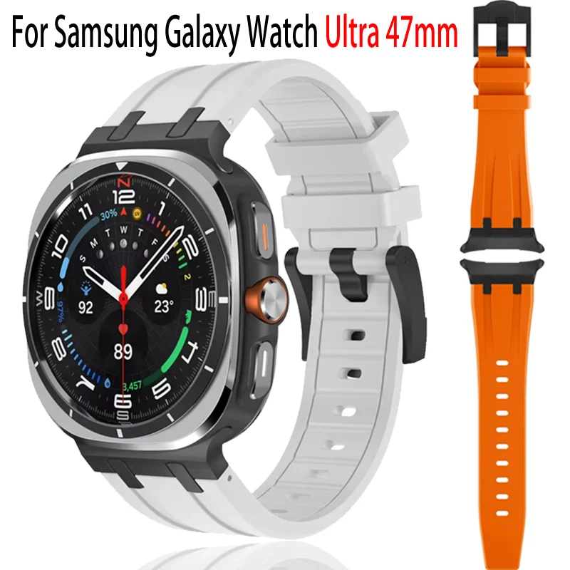 Liquid Silicone Strap For Samsung Galaxy Watch 8 Ultra 47mm Metal Buckle Easy Adjustment Bracelet Galaxy Watch 7 Ultra Accessory
Liquid Silicone Strap For Samsung Galaxy Watch 8 Ultra 47mm Metal Buckle Easy Adjustment Bracelet Galaxy Watch 7 Ultra Accessory