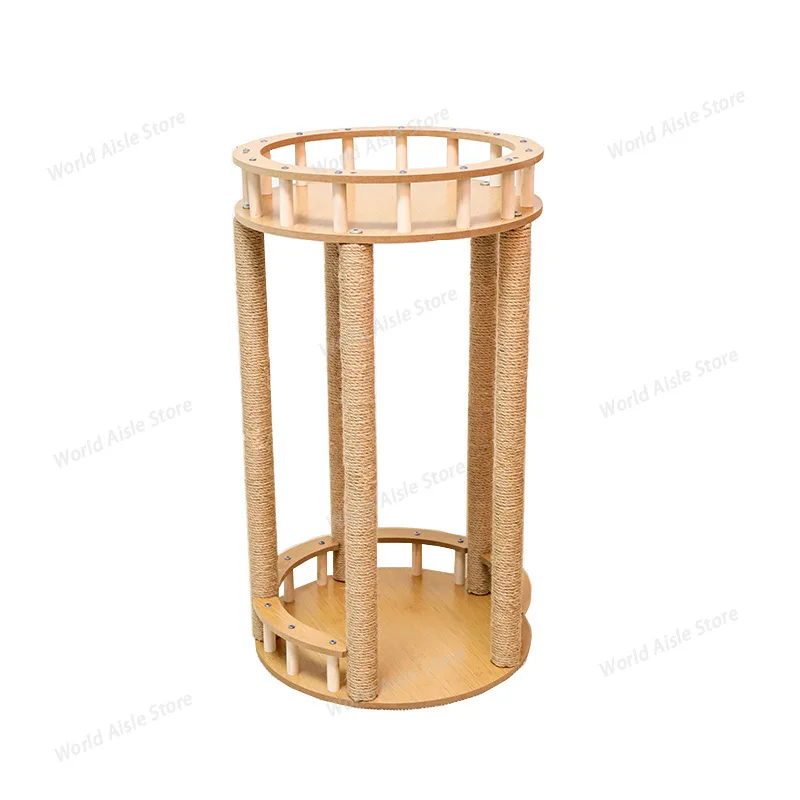 Solid Wood Cat Climbing Tree - Multi-layer Jumping Platform, Sisal Scratching Pole and Integrated cat Bed for Cats
Solid Wood Cat Climbing Tree - Multi-layer Jumping Platform, Sisal Scratching Pole and Integrated cat Bed for Cats