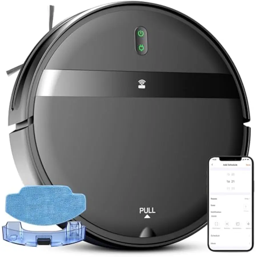 Kilgone Robot Vacuum Mop Combo, WiFi/App/Alexa, Self-Charging, Quiet, Tangle-Free Suction Robot Vacuum Cleaner for Pet Hair/Carp
Kilgone Robot Vacuum Mop Combo, WiFi/App/Alexa, Self-Charging, Quiet, Tangle-Free Suction Robot Vacuum Cleaner for Pet Hair/Carp