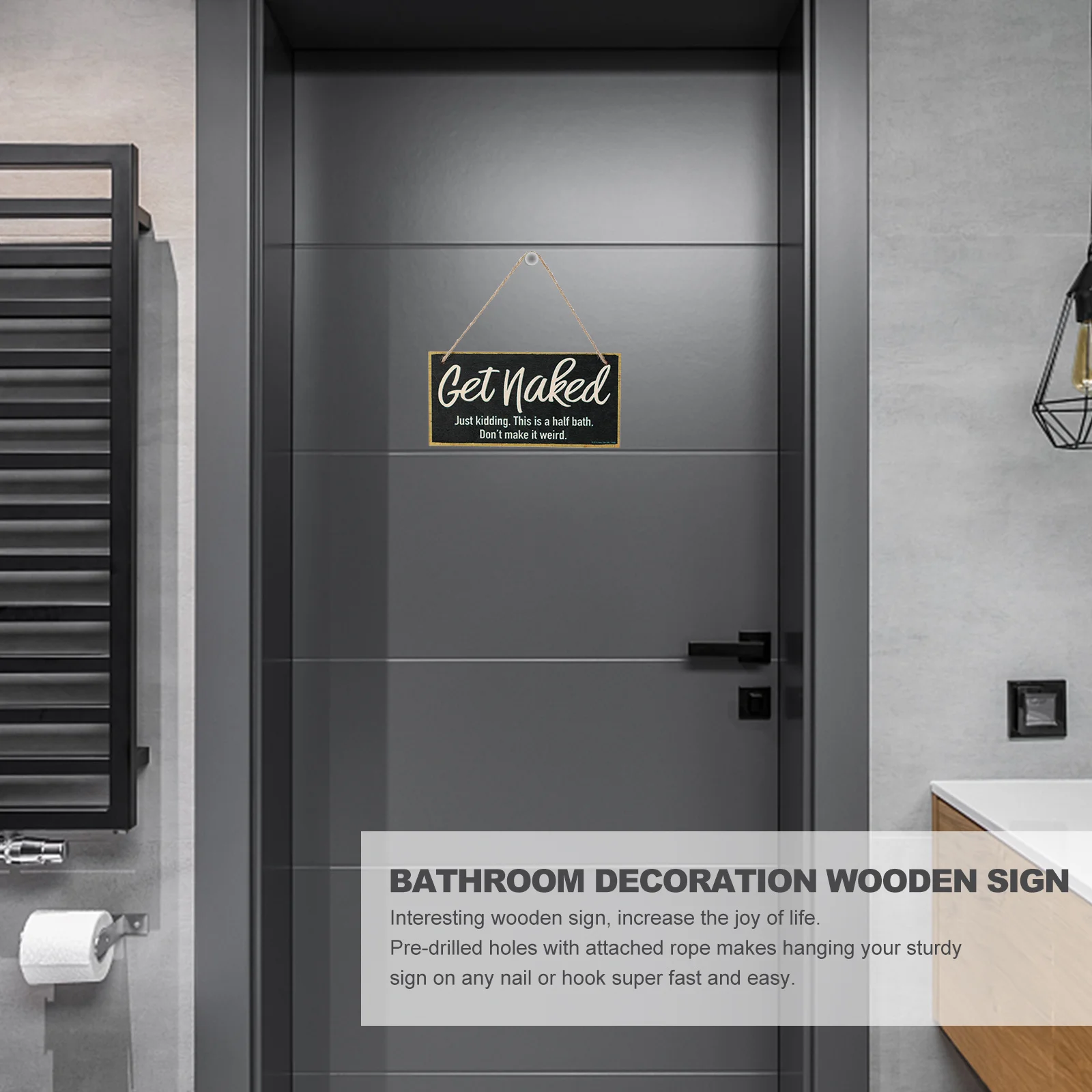 5 Pcs Bathroom Decoration Wooden Sign Plaque Printed Hanging Pendant Wall Art Country 
5 Pcs Bathroom Decoration Wooden Sign Plaque Printed Hanging Pendant Wall Art Country