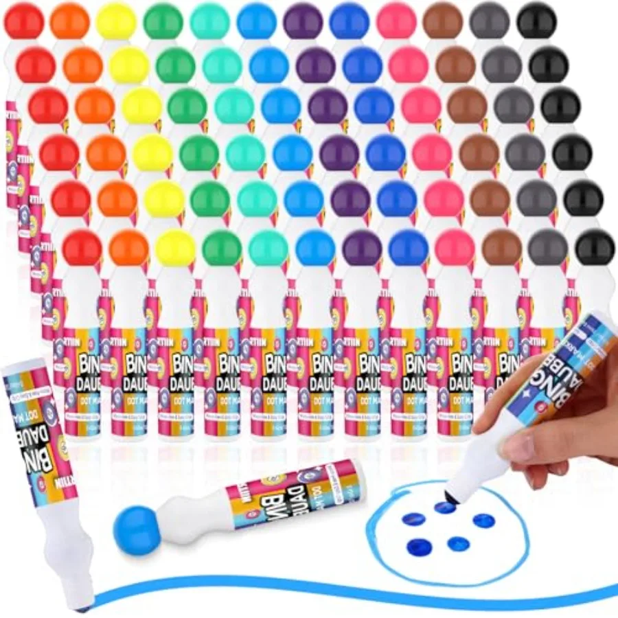 Pcs Bingo Daubers Bulk in 12 Colors 0.5 Oz Assorted Colors Set of Bingo Markers Dot Markers Dot Paint Craft Ideal for Art and C
Pcs Bingo Daubers Bulk in 12 Colors 0.5 Oz Assorted Colors Set of Bingo Markers Dot Markers Dot Paint Craft Ideal for Art and C