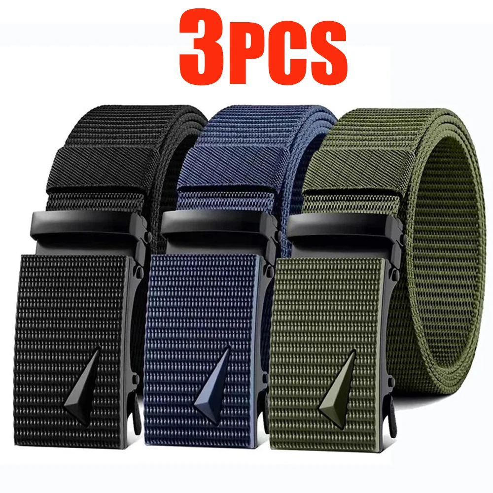 Newest Automatic Metal Buckle Tactical Belt Men's Canvas Military Belt Casual Golf Outdoor Training Pants Workwear Waist Belt
Newest Automatic Metal Buckle Tactical Belt Men's Canvas Military Belt Casual Golf Outdoor Training Pants Workwear Waist Belt