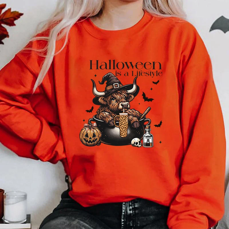 Cattle Halloween Is A Lifestyle Hoodless Sweatshirts Women Round Neck Solid Color Pullovers Casual Long Sleeves Sweatshirts Tops
Cattle Halloween Is A Lifestyle Hoodless Sweatshirts Women Round Neck Solid Color Pullovers Casual Long Sleeves Sweatshirts Tops
