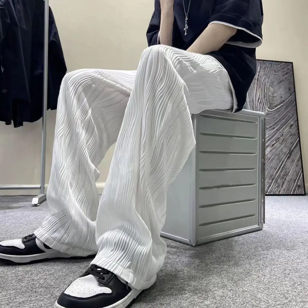 Casual Pants Man White Summer Wide Straight Thin Trousers for Men Clothes Aesthetic Regular Fit High Quality Long Classic New In
Casual Pants Man White Summer Wide Straight Thin Trousers for Men Clothes Aesthetic Regular Fit High Quality Long Classic New In