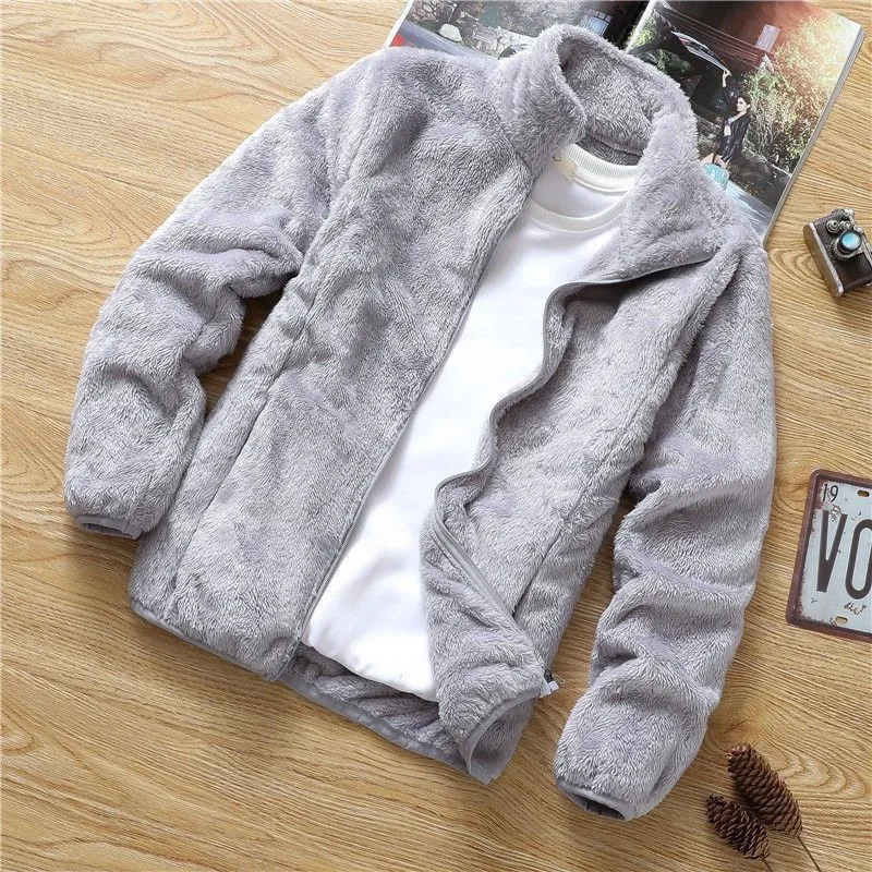Men's Autumn and Winter Stand Collar Zipper Pocket Fashionable Solid Color Long-sleeved Top Fleece Double-sided Jacket
Men's Autumn and Winter Stand Collar Zipper Pocket Fashionable Solid Color Long-sleeved Top Fleece Double-sided Jacket