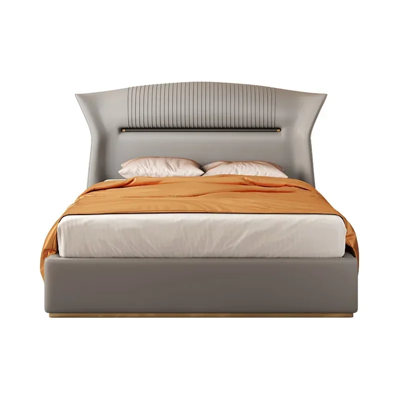 Light luxury leather bed 1.8 meters leather art bed master bedroom atmosphere wedding bed simple soft bag ins
Light luxury leather bed 1.8 meters leather art bed master bedroom atmosphere wedding bed simple soft bag ins