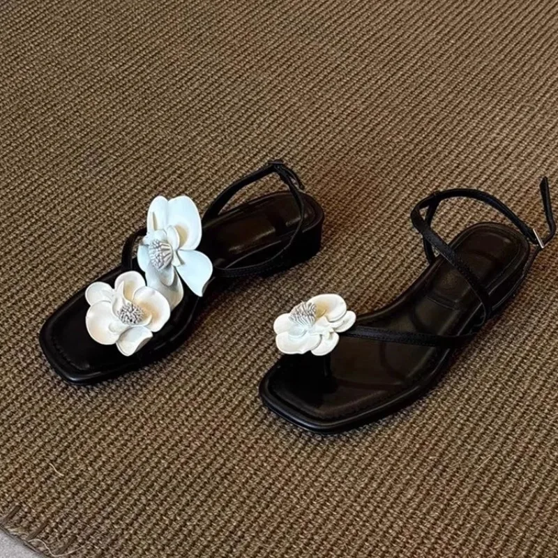 Sheepskin Version~French Floral Strap Sandals for Women, New Spring/summer Fairy Style Soft Leather Open-toe Beach Sandals
Sheepskin Version~French Floral Strap Sandals for Women, New Spring/summer Fairy Style Soft Leather Open-toe Beach Sandals