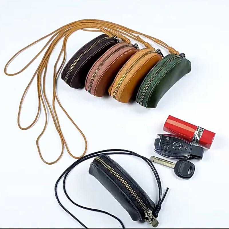 Brand Vegetable Tanned Leather Coin Purses First Layer Cowhide Coin Bag Rope Hanging Key Storage Bag Mini Leather Coin Holders
Brand Vegetable Tanned Leather Coin Purses First Layer Cowhide Coin Bag Rope Hanging Key Storage Bag Mini Leather Coin Holders