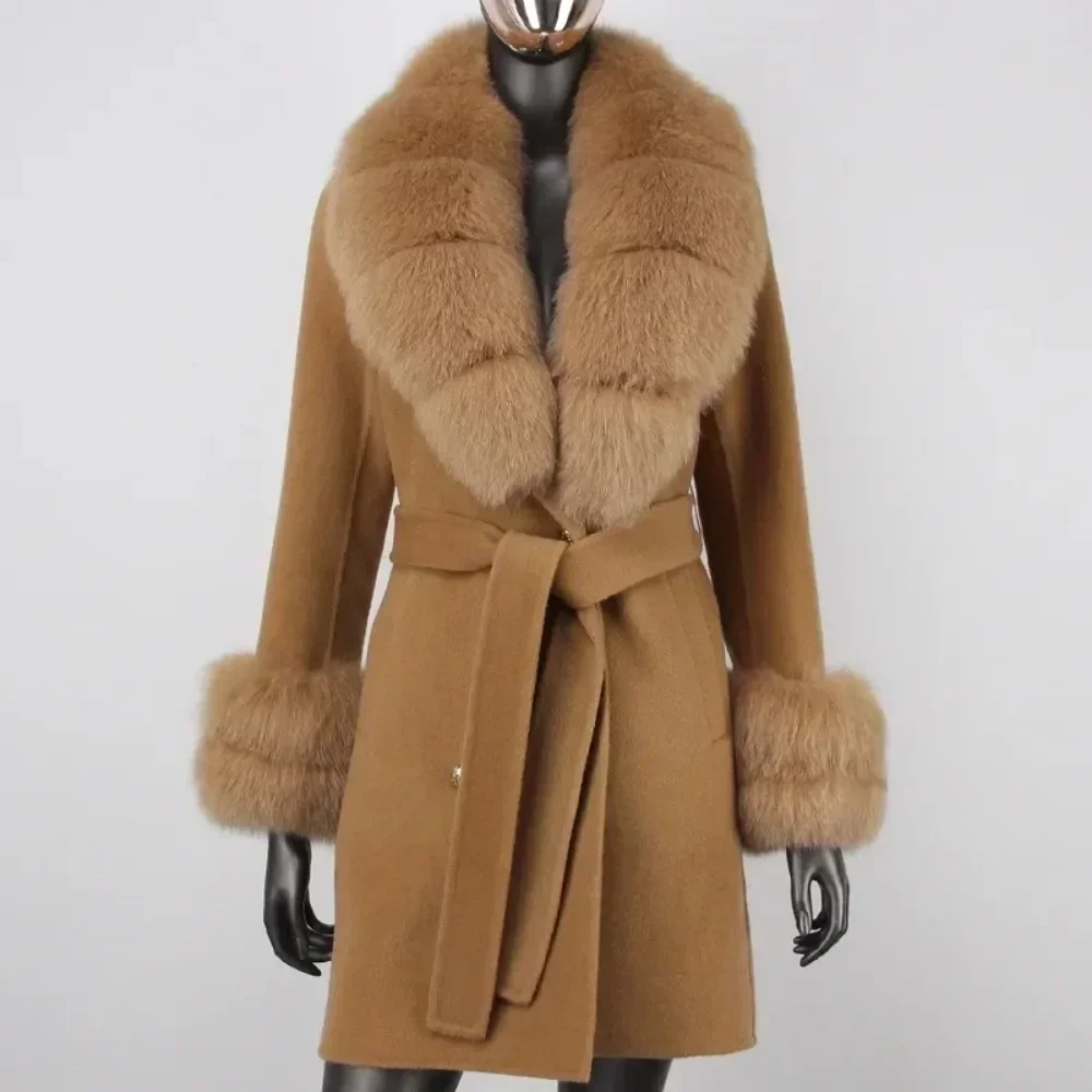 real Fur Jacket Women Thick Real Fur Coat Winter Natural Fox Fur Collar Cuffs Outerwear Streetwear Winter Wool Cashmere Blends
real Fur Jacket Women Thick Real Fur Coat Winter Natural Fox Fur Collar Cuffs Outerwear Streetwear Winter Wool Cashmere Blends