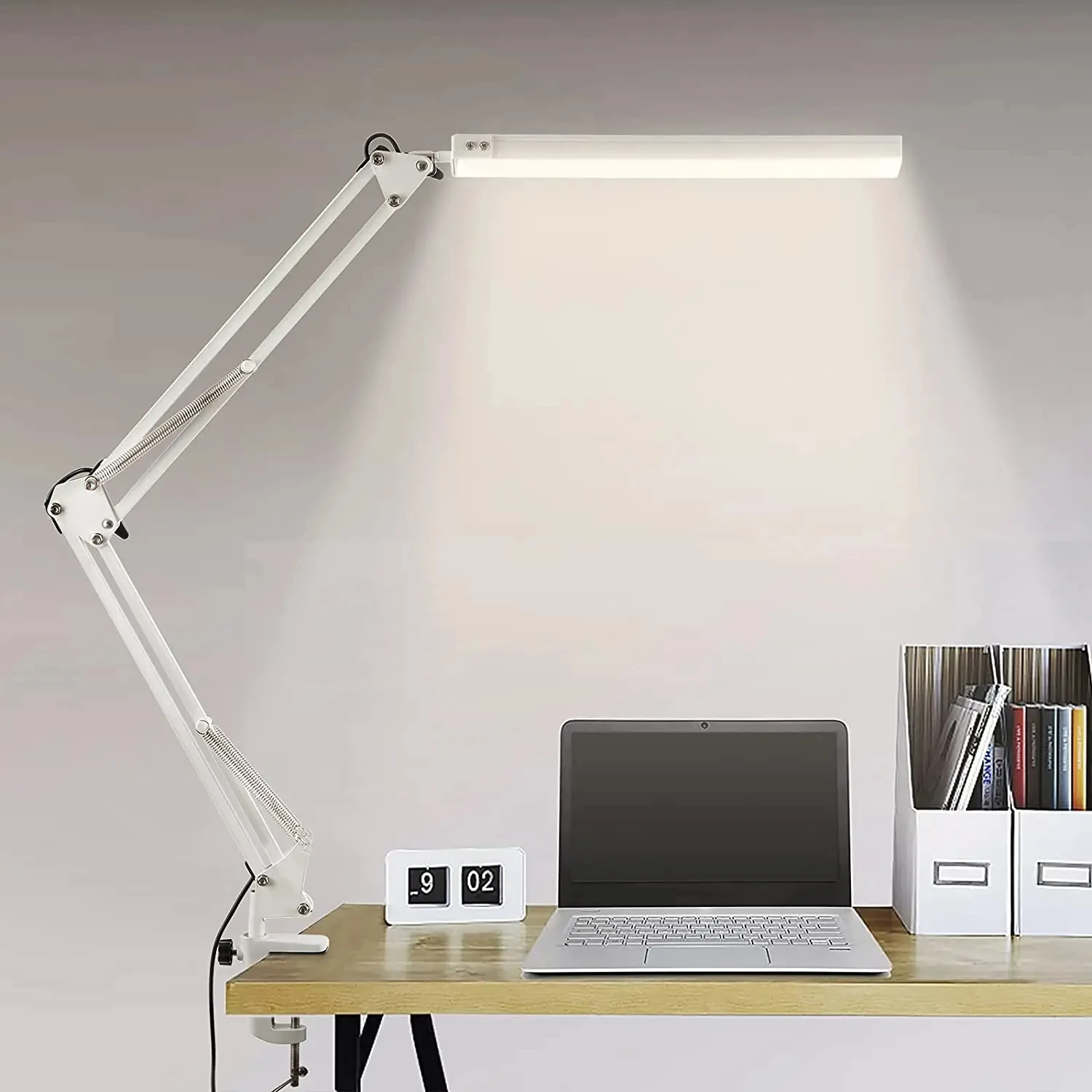 Desk Lamp With Clip, Desk Lamp With Eye Care, Office Light With Adjustable Brightness 3 Lighting Modes, 10 Brightness Bed lamp
Desk Lamp With Clip, Desk Lamp With Eye Care, Office Light With Adjustable Brightness 3 Lighting Modes, 10 Brightness Bed lamp