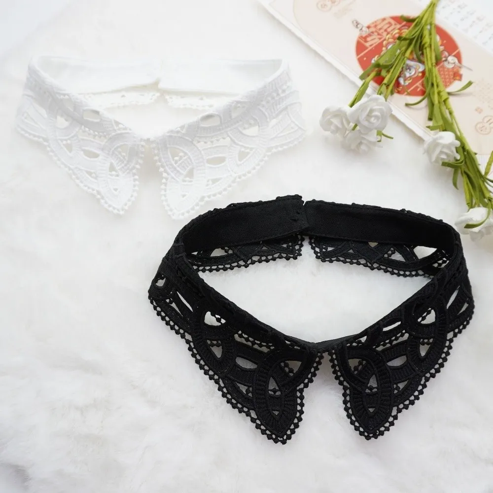 New Lace Floral Fake Collar Black Detachable False Collar White Wedding Dress Accessory
New Lace Floral Fake Collar Black Detachable False Collar White Wedding Dress Accessory