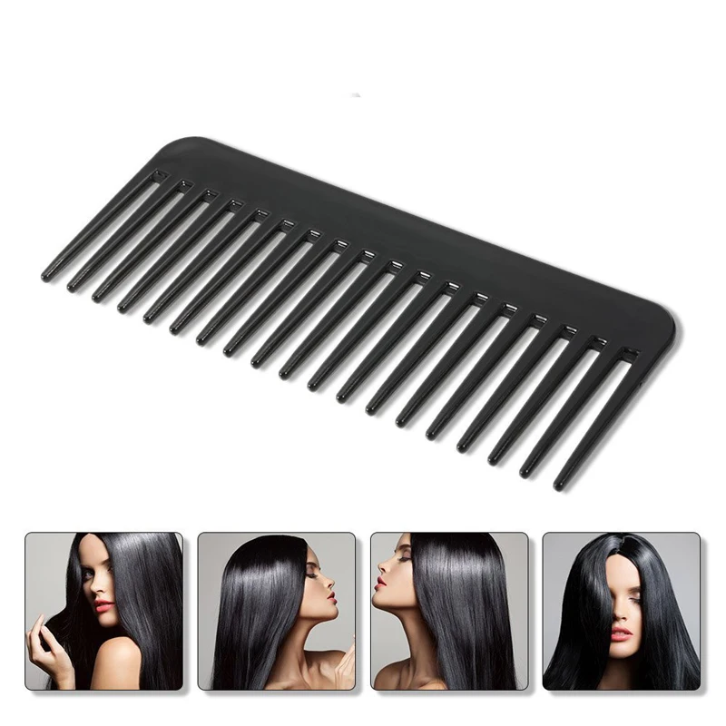1PC Black Large Wide Tooth Comb Detangling Hair Comb Round Teeth Hairdress Comb Carbon Antistatic Comb Pro Salon Dyeing Styling
1PC Black Large Wide Tooth Comb Detangling Hair Comb Round Teeth Hairdress Comb Carbon Antistatic Comb Pro Salon Dyeing Styling