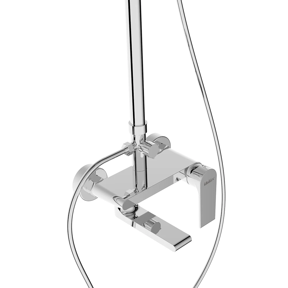 Высококачественный хромированный медный настенный смеситель для тропического душа с дождевой колонкой, набор
Высококачественный хромированный медный настенный смеситель для тропического душа с дождевой колонкой, набор