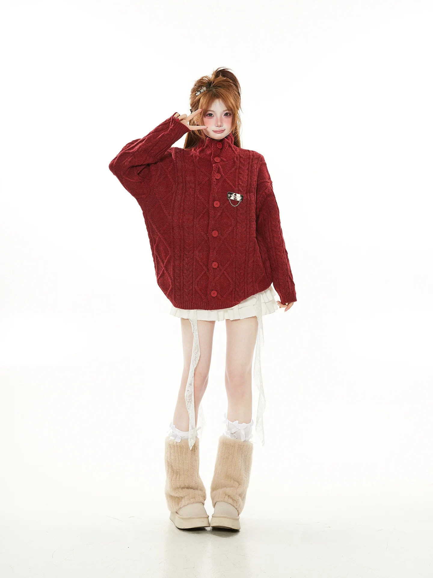 Новинка! Красный вязаный кардиган-пальто для женщин, весна-осень, свободный крой, корейский стиль, высокий воротник, вязаный, на пуговицах, в стиле Lazy Fashion
Новинка! Красный вязаный кардиган-пальто для женщин, весна-осень, свободный крой, корейский стиль, высокий воротник, вязаный, на пуговицах, в стиле Lazy Fashion