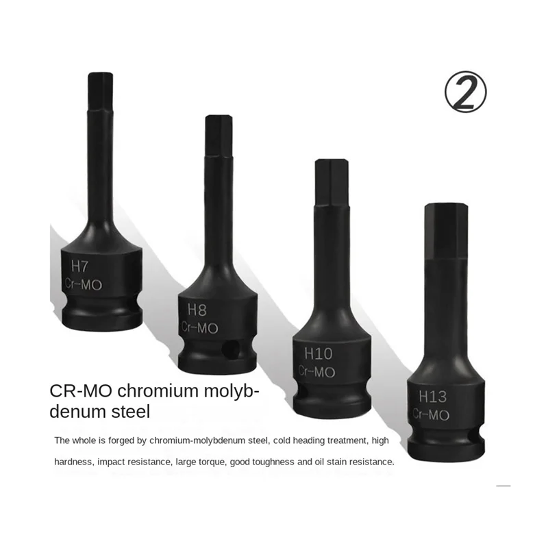 A05I-1/2 Inch Hex Driver Hex Bit Set 1/2 Inch Drive Hex Bit Socket Set,Standard Metric Sizes 8Pcs
A05I-1/2 Inch Hex Driver Hex Bit Set 1/2 Inch Drive Hex Bit Socket Set,Standard Metric Sizes 8Pcs