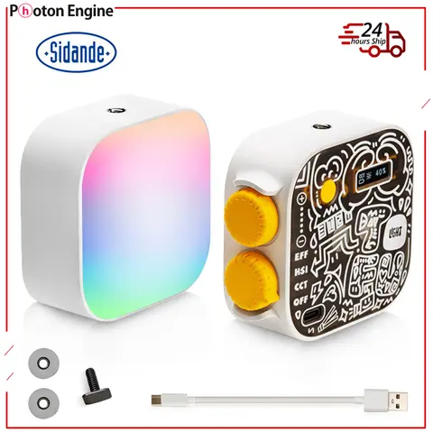 SIDANDE TOFU LINK 2500-9900k RGB LED camera lights 21 kinds of light effects hsi 36000 full color for creative Vlog video lights