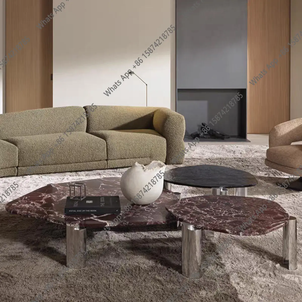 Italian minimalist marble coffee table living room modern light luxury special-shaped designer high-end villa custom combination
Italian minimalist marble coffee table living room modern light luxury special-shaped designer high-end villa custom combination