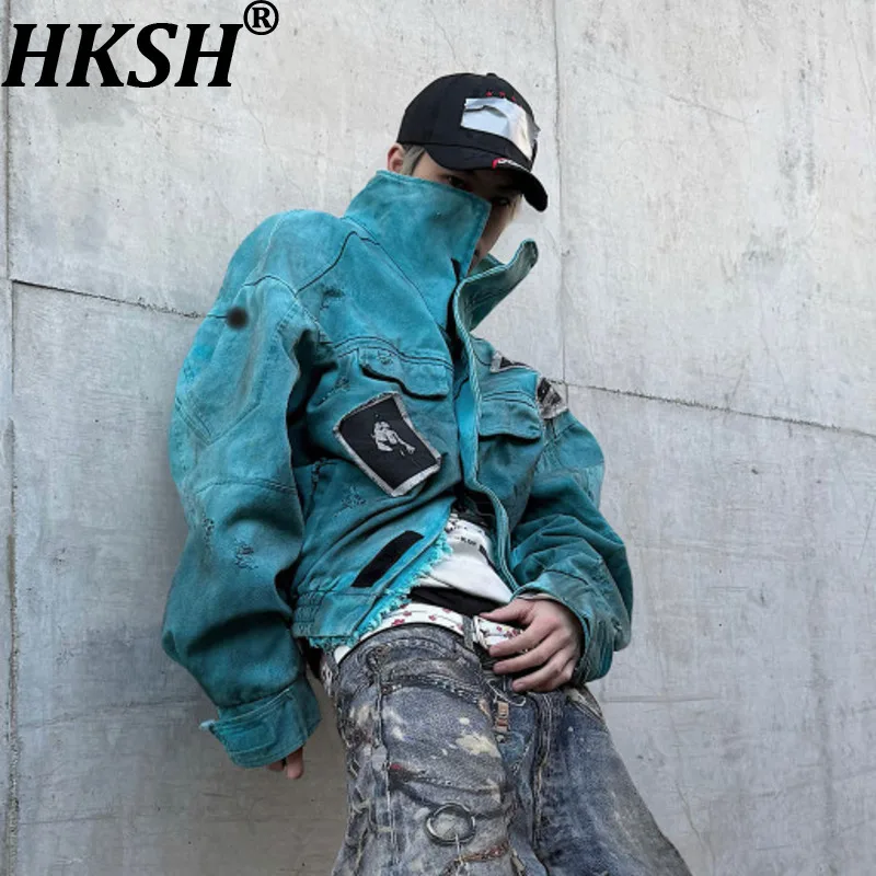 HKSH Spring Autumn New Men Tide Punk Retro Patchwork Dirty Dye Jacket Fashion Streetwear Chic Ins Vibe Avant-Garde Coats HK17712
HKSH Spring Autumn New Men Tide Punk Retro Patchwork Dirty Dye Jacket Fashion Streetwear Chic Ins Vibe Avant-Garde Coats HK17712