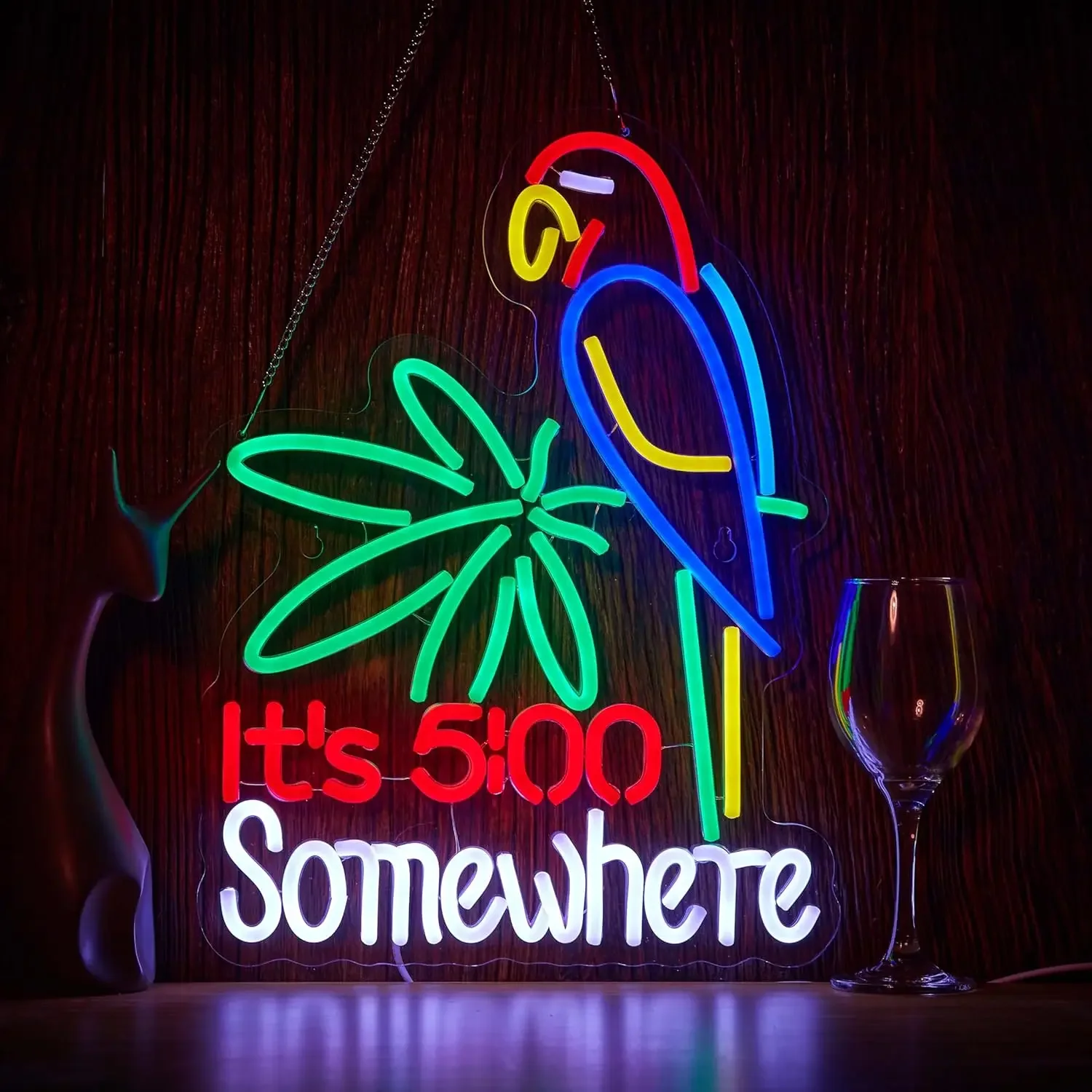 Its 5:00 Somewhere LED Neon Lights Dimmable Night light for Bar Club Bedroom Hotel Decor Birthday Outdoor Neon Decor Art Gifts
Its 5:00 Somewhere LED Neon Lights Dimmable Night light for Bar Club Bedroom Hotel Decor Birthday Outdoor Neon Decor Art Gifts
