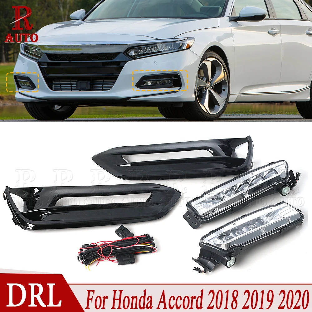 R-Auto 1 Set Car Front Bumper LED DRL Daytime Running Light Head Light Driving Lamp Car Styling For Honda Accord 2018 2019 2020
R-Auto 1 Set Car Front Bumper LED DRL Daytime Running Light Head Light Driving Lamp Car Styling For Honda Accord 2018 2019 2020