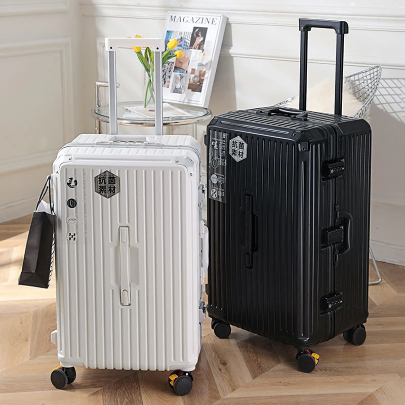 Large capacity 36-inch luggage with cup holder men's thickened trolley suitcase women's 28-inch aluminum frame travel suitcase
Large capacity 36-inch luggage with cup holder men's thickened trolley suitcase women's 28-inch aluminum frame travel suitcase