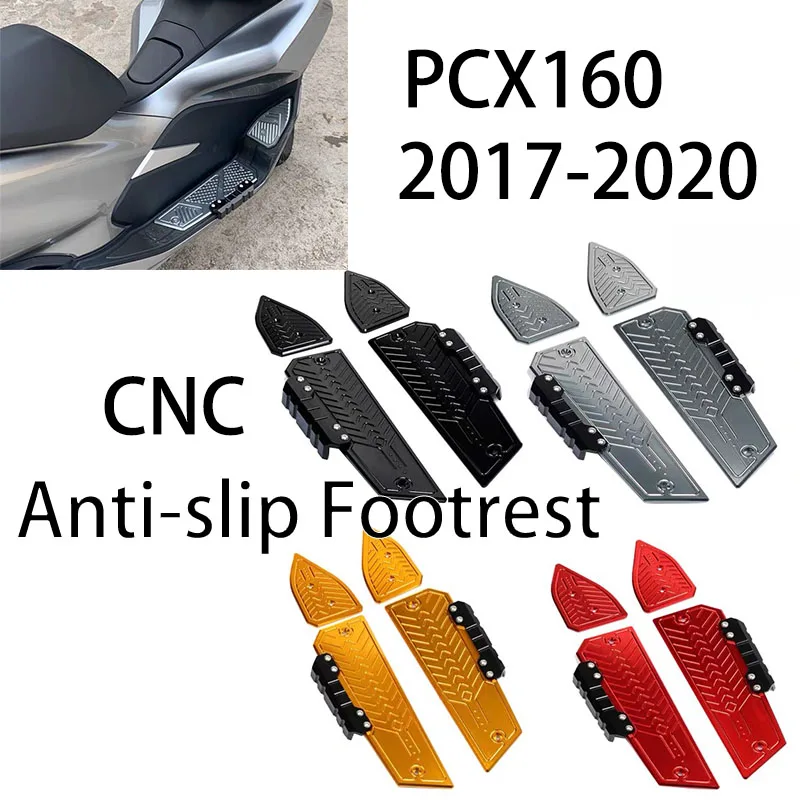 For Honda PCX150 2017-2020 modified CNC anti-slip front and rear foot pedals aluminum alloy foot mats
For Honda PCX150 2017-2020 modified CNC anti-slip front and rear foot pedals aluminum alloy foot mats