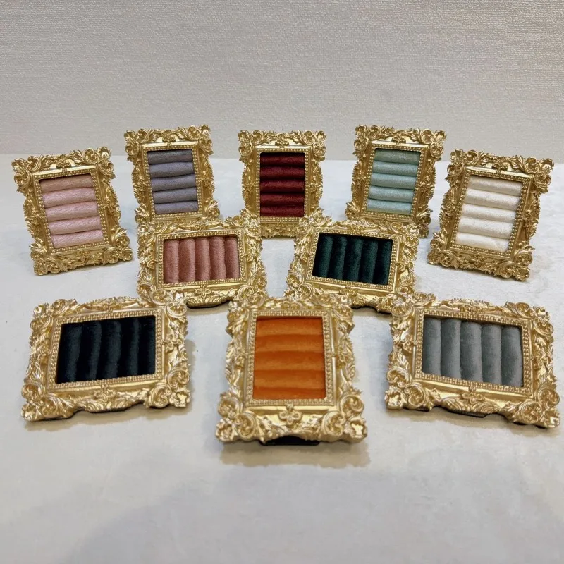 Photo Frame Jewelry Stand Retro Luxury Ring Storage Holder Necklaces Earring Display Rack Exhibitor Jewellery Packaging Supplies
Photo Frame Jewelry Stand Retro Luxury Ring Storage Holder Necklaces Earring Display Rack Exhibitor Jewellery Packaging Supplies