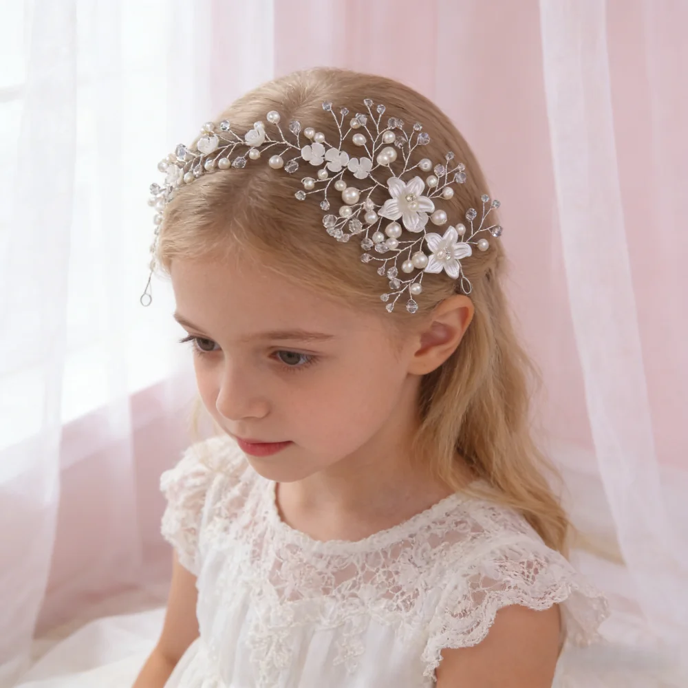 1 Piece Set Forest Style Flower Pearl Children's Hair Accessories, Fairy Style, Suitable for Flower Girl Wedding / Birthday Part
1 Piece Set Forest Style Flower Pearl Children's Hair Accessories, Fairy Style, Suitable for Flower Girl Wedding / Birthday Part