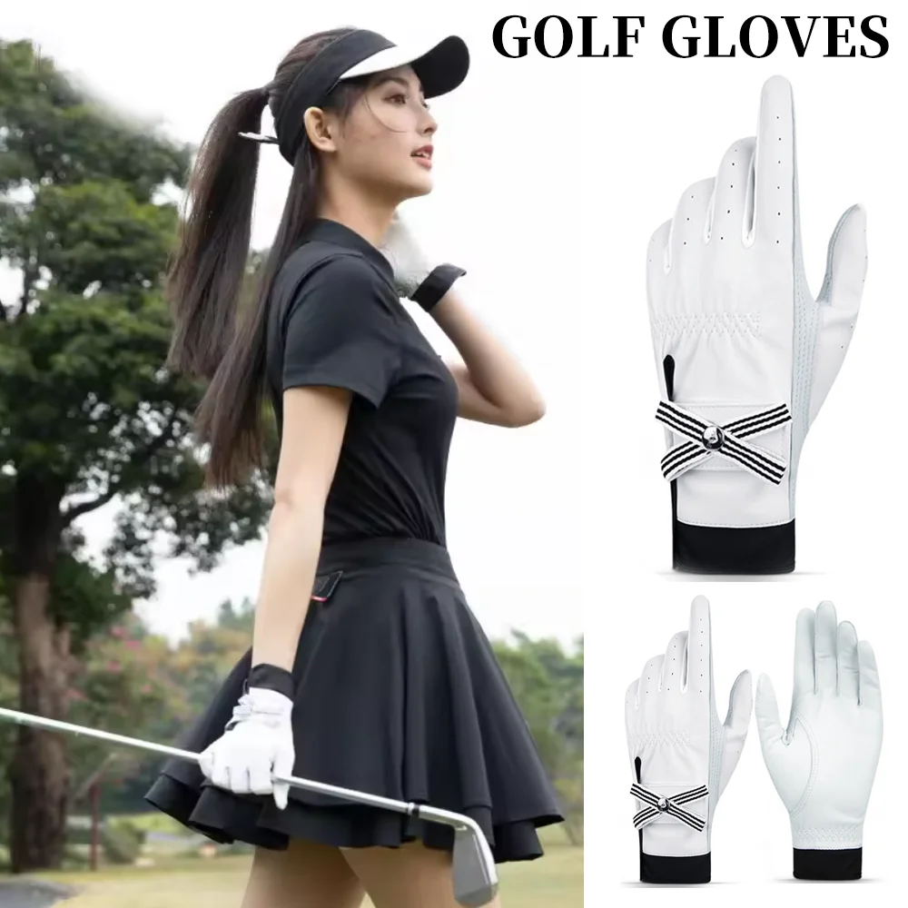 Ladies' Golf Gloves Bow Lambskin Gloves Leather Anti-Slip Sports Gloves Soft Elegant Outdoor Sports Gear Golf Accessories
Ladies' Golf Gloves Bow Lambskin Gloves Leather Anti-Slip Sports Gloves Soft Elegant Outdoor Sports Gear Golf Accessories