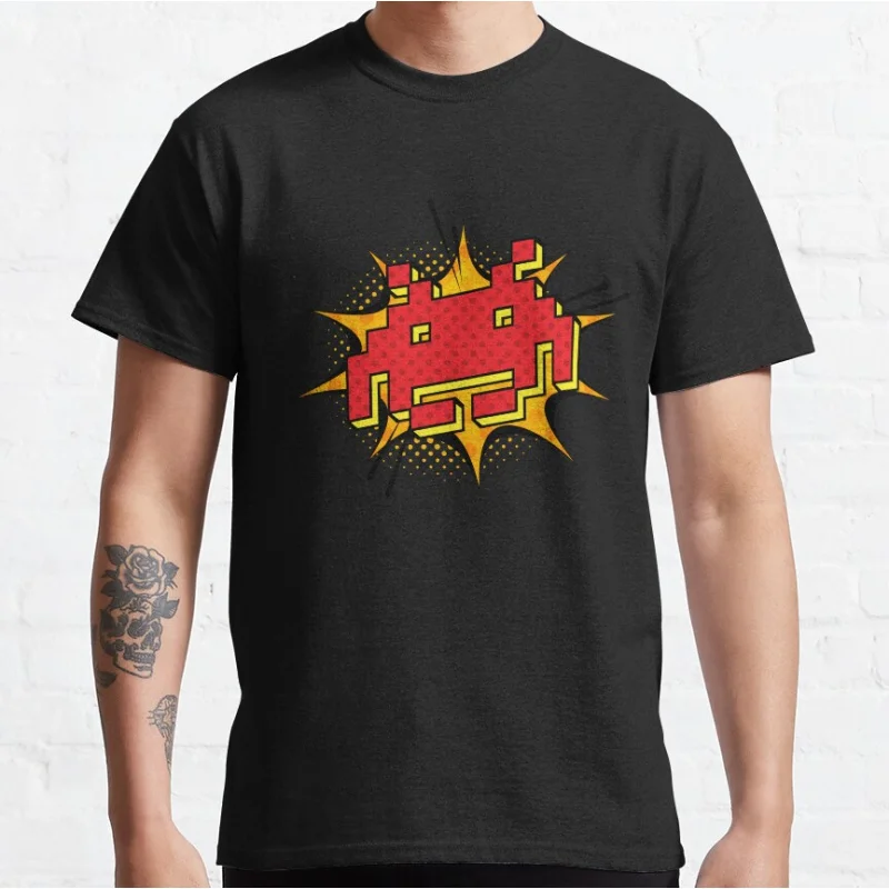 Gamer vintage style Video game Space Invader 8 bit fun pixel aliens old school gaming T-shirt for men large size Adult Tops
Gamer vintage style Video game Space Invader 8 bit fun pixel aliens old school gaming T-shirt for men large size Adult Tops