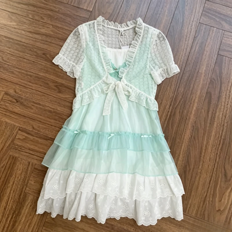 Summer Japanese Korean Kawaii Sweet 3 Piece Set Women Design Pretty Chic Bow Short Sleeve Dress Vintage New Lace Up Outfits 2026
Summer Japanese Korean Kawaii Sweet 3 Piece Set Women Design Pretty Chic Bow Short Sleeve Dress Vintage New Lace Up Outfits 2026