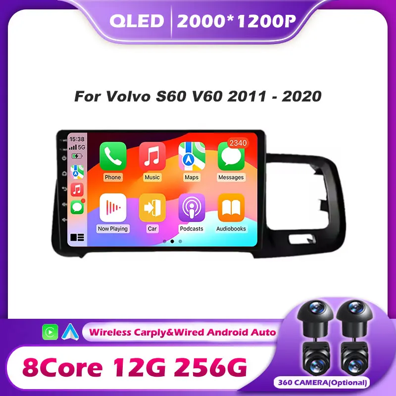 9" Android 14 For Volvo S60 V60 2011- 2020 Carplay Auto 2K Screen Car Radio Multimedia Player NO 2din Autoradio Stereo Head Unit
9" Android 14 For Volvo S60 V60 2011- 2020 Carplay Auto 2K Screen Car Radio Multimedia Player NO 2din Autoradio Stereo Head Unit