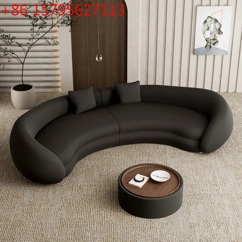 Italian Semicircle Curved Sofa Living Room Beauty Salon Hotel Lobby Rest Area Reception
Italian Semicircle Curved Sofa Living Room Beauty Salon Hotel Lobby Rest Area Reception