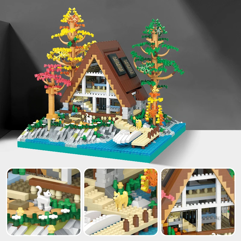 Cabin House Building Blocks Creative Center Log DIY City Model Constructor Micro Assemby Blocks Bricks Toys for Children Gift
Cabin House Building Blocks Creative Center Log DIY City Model Constructor Micro Assemby Blocks Bricks Toys for Children Gift