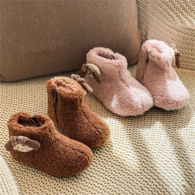 Новинка 2025 года, зимние детские зимние сапоги, теплые плюшевые босиком с милым кроликом, детская хлопковая обувь для малышей, модные ботинки для девочек, размеры 22–31 г.
Новинка 2025 года, зимние детские зимние сапоги, теплые плюшевые босиком с милым кроликом, детская хлопковая обувь для малышей, модные ботинки для девочек, размеры 22–31 г.