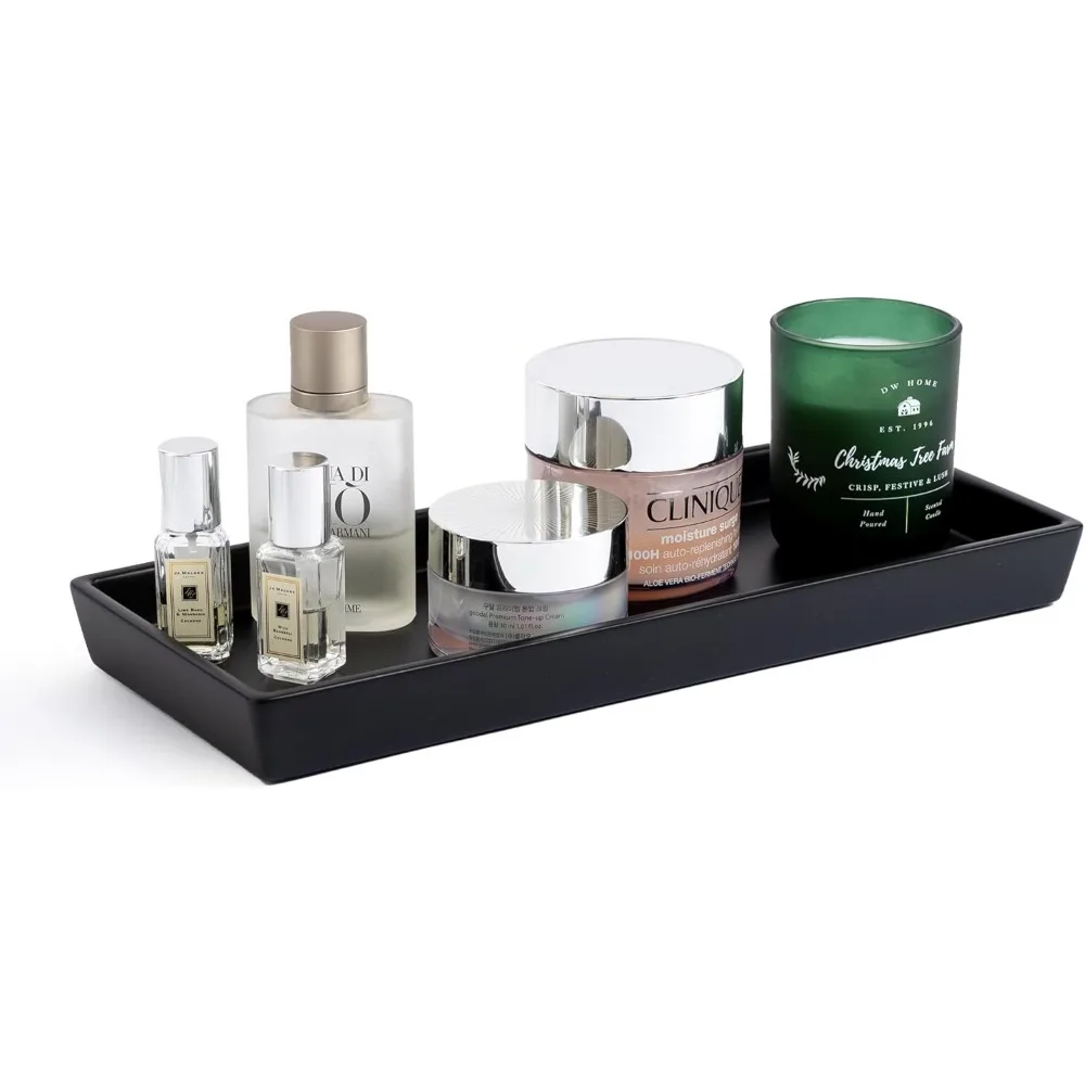 Поднос для ванной комнаты — органайзер из черной смолы размером 12 x 5 дюймов для духов, мыла, ювелирных изделий и свечей — минималистичный поднос для раковины, dre
Поднос для ванной комнаты — органайзер из черной смолы размером 12 x 5 дюймов для духов, мыла, ювелирных изделий и свечей — минималистичный поднос для раковины, dre