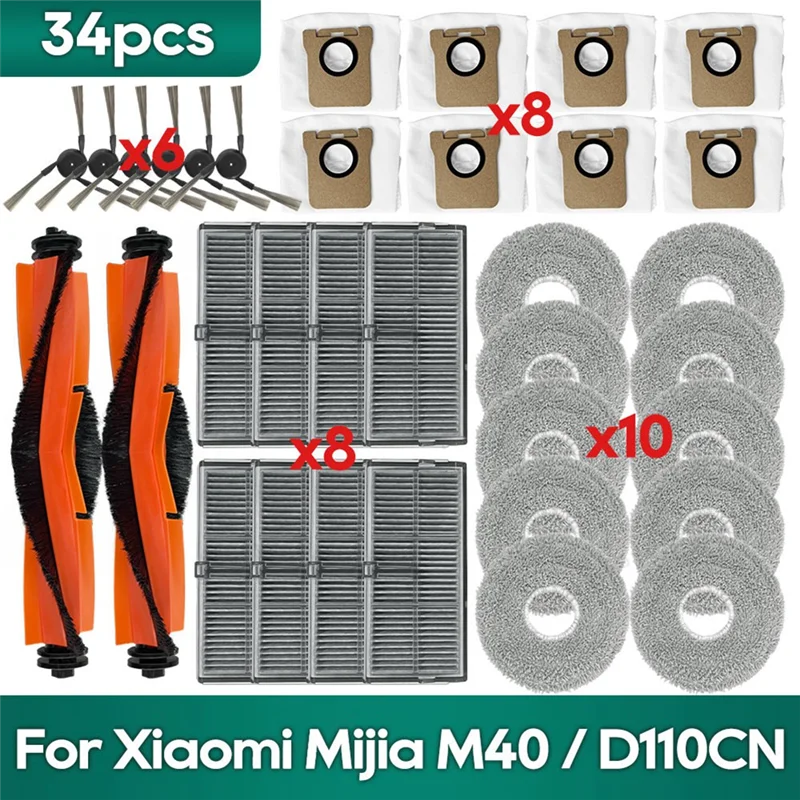 A50F-For Xiaomi Mijia M40 / D110CN Accessories Main Brush Filter Mop Cloth Dust Bag Replacement Parts
A50F-For Xiaomi Mijia M40 / D110CN Accessories Main Brush Filter Mop Cloth Dust Bag Replacement Parts