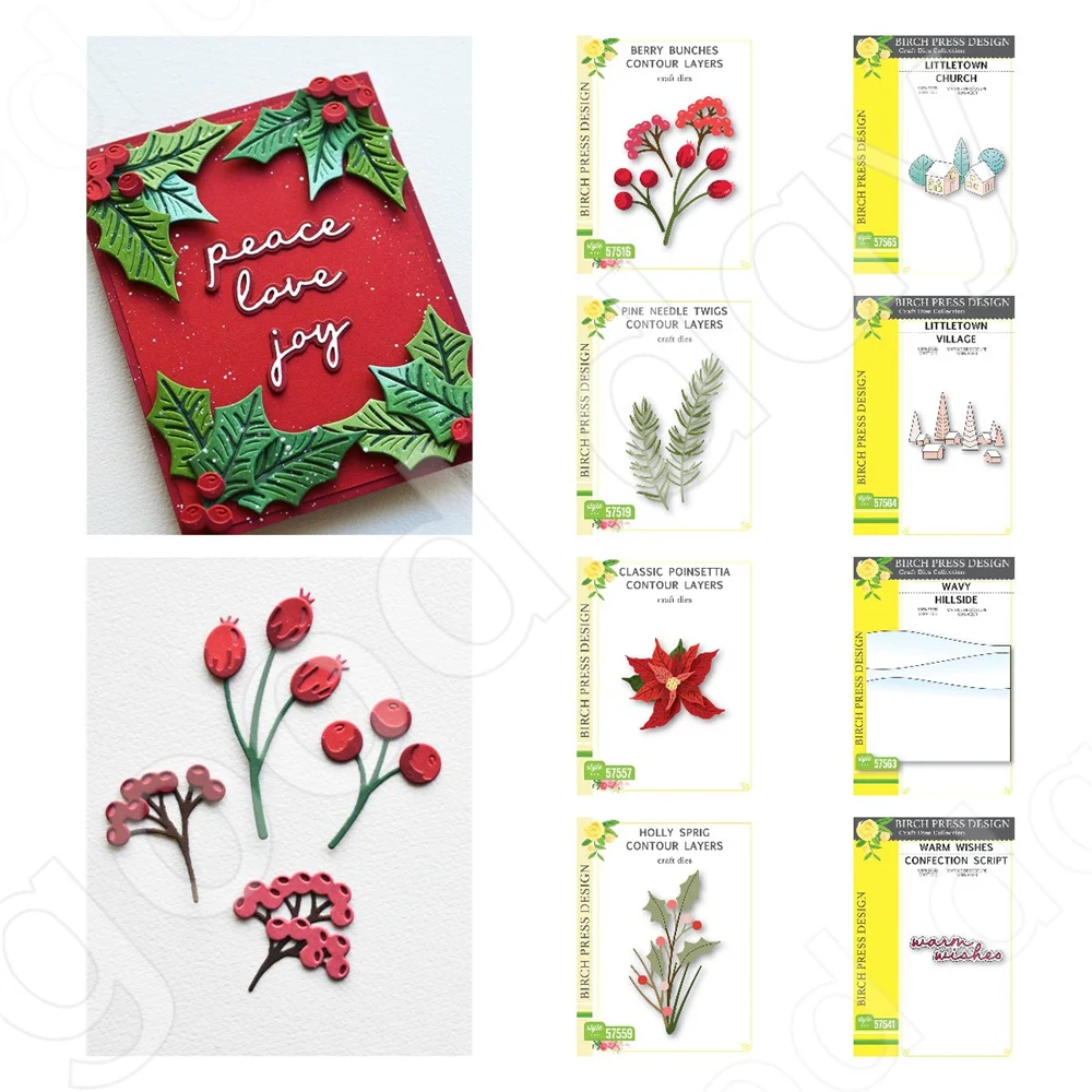 Small town flowers holly branches berries metal cutting dies for DIY scrapbooking Christmas cards handmade album decoration 2024
Small town flowers holly branches berries metal cutting dies for DIY scrapbooking Christmas cards handmade album decoration 2024