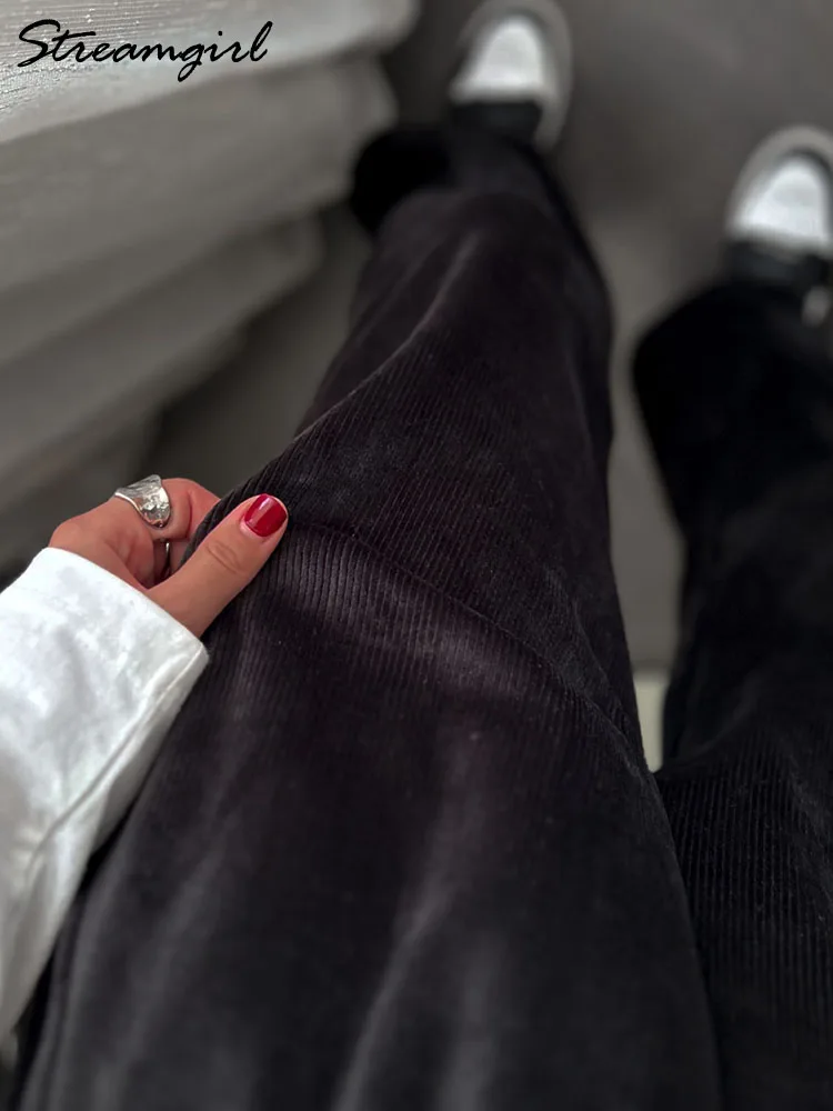 Winter Warm Corduroy Pants Women High Waisted Thick Velvet Trousers Winter Clothings Loose Fleece Chenille Pants For Women Beige
Winter Warm Corduroy Pants Women High Waisted Thick Velvet Trousers Winter Clothings Loose Fleece Chenille Pants For Women Beige