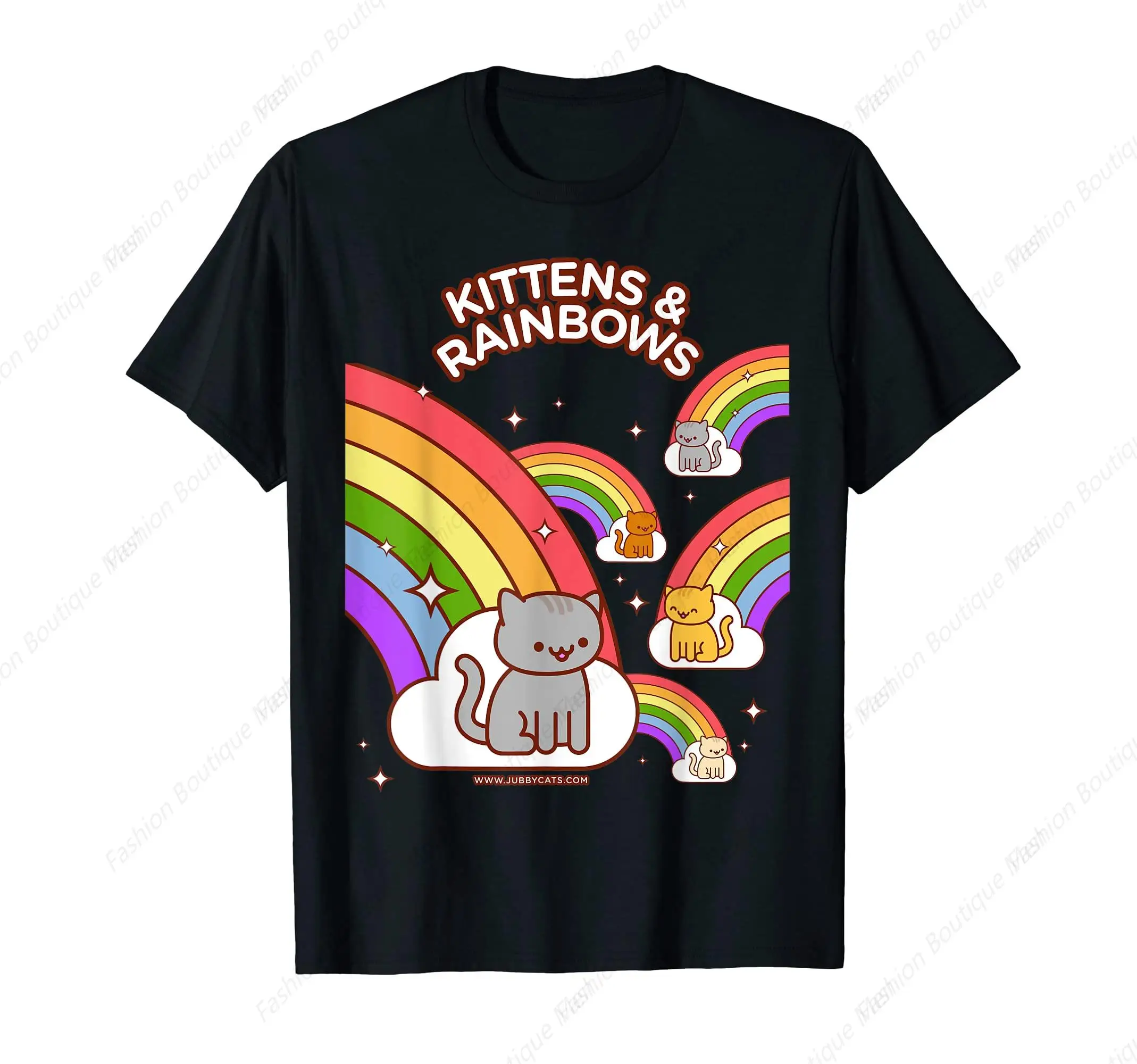 Kawaii Cat T-Shirt Funny Kittens Rainbows T-Shirt Summer Shirt Cat Lover Leisure O-Neck Tee Unisex
Kawaii Cat T-Shirt Funny Kittens Rainbows T-Shirt Summer Shirt Cat Lover Leisure O-Neck Tee Unisex