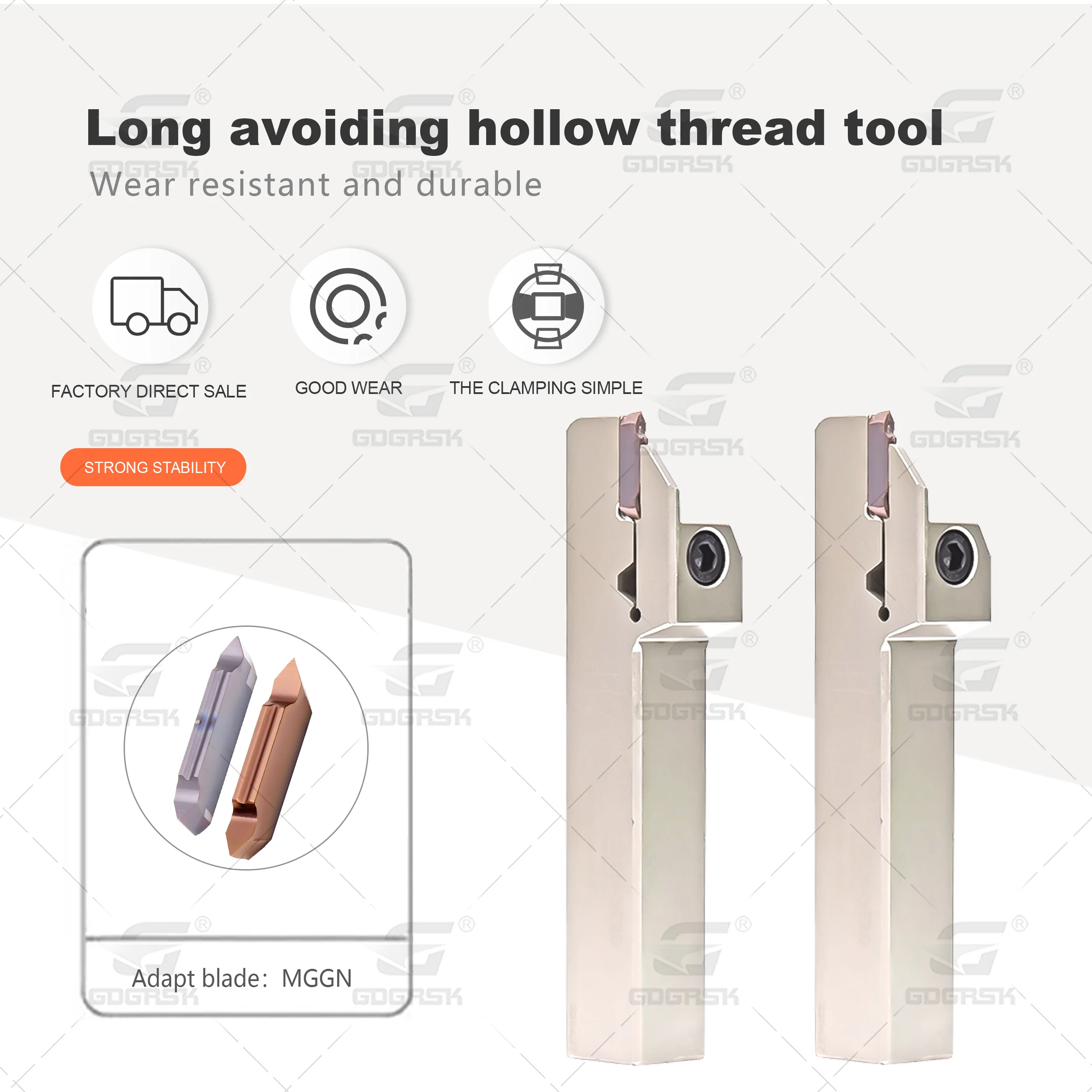 Long Avoiding Hollow Threaded Groove Blade MGGN3-6001 MGGN4-5502 Extended Thread Cutting Tool MGEHR2020-3 CNC Slotting Knife Rod
Long Avoiding Hollow Threaded Groove Blade MGGN3-6001 MGGN4-5502 Extended Thread Cutting Tool MGEHR2020-3 CNC Slotting Knife Rod
