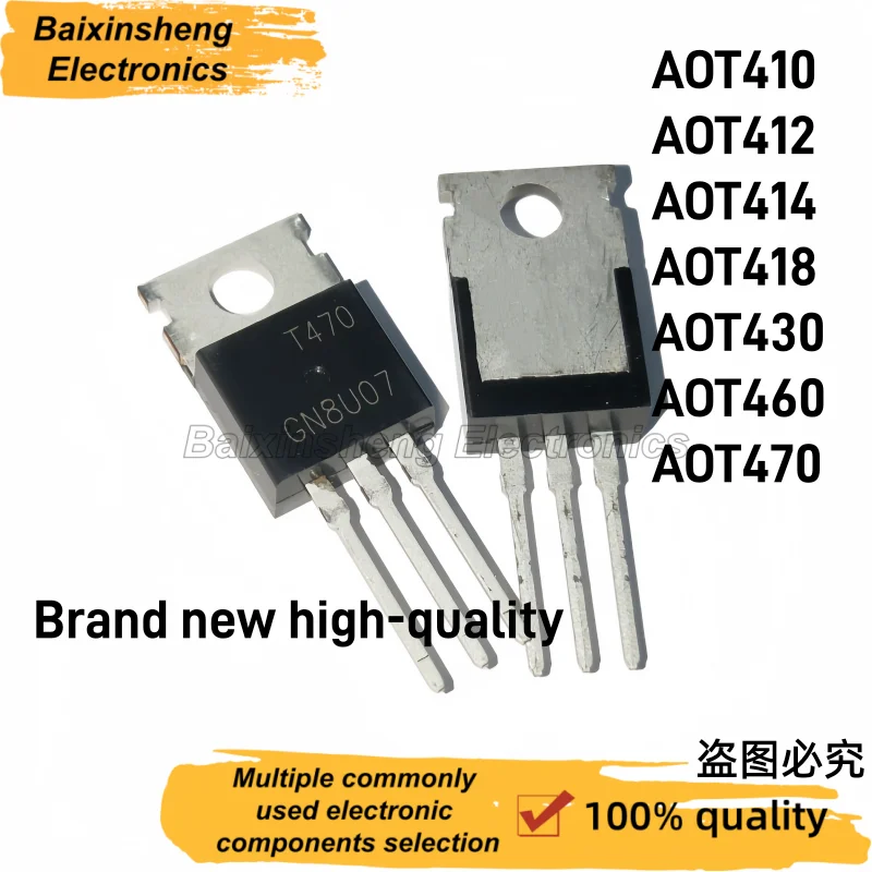 10PCS brand new high-quality AOT410 AOT412 AOT414 AOT418 AOT430 AOT460 AOT470 TO-220 T410 T412 T414 T418 T430 T460 T470 MOSFET
10PCS brand new high-quality AOT410 AOT412 AOT414 AOT418 AOT430 AOT460 AOT470 TO-220 T410 T412 T414 T418 T430 T460 T470 MOSFET